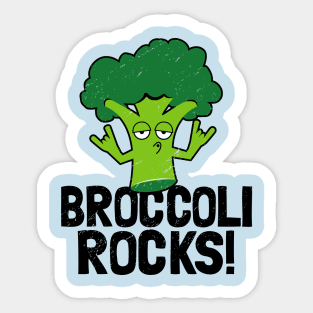 Funny Vegan Gifts - Broccoli Rocks! Sticker